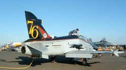 Hawk 127 of No. 76 Squadron RAAF in special "cougar" colour scheme.