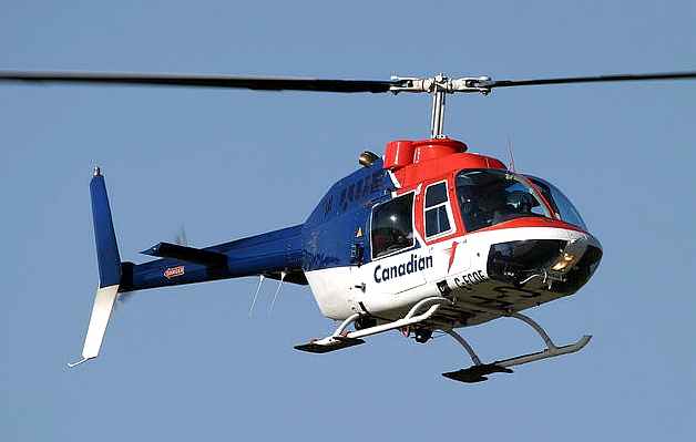 Canadian Bell 206 helicopter