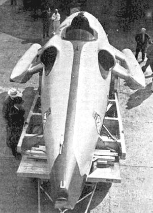 John Cobb's Crusader jet powered water speed record boat