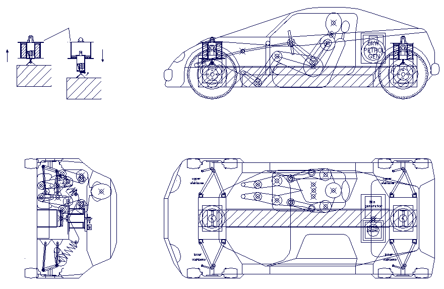 Tomcat electric concept car with battery cartridge exchange