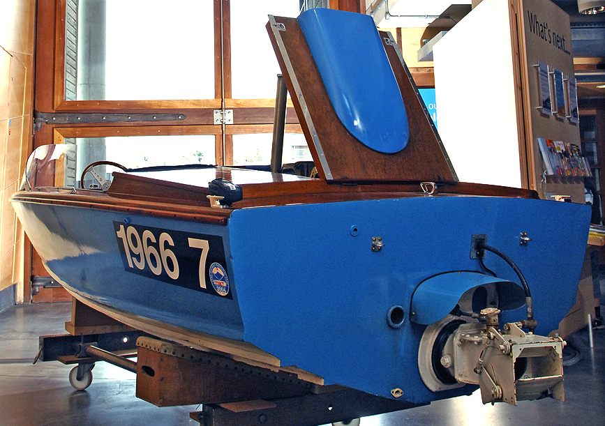 Hamilton jet drive fast sports boat, Donald Campbell's Jetstar