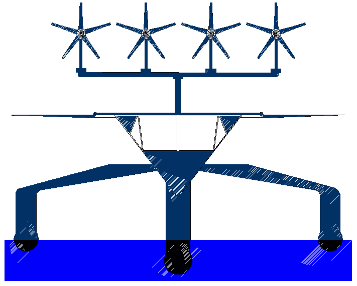 Worlds first wind turbine powered hybrid ship