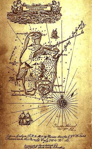 Map created by Robert Lewis Stevenson for Treasure Island