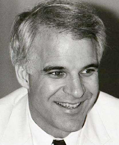 Steve Martin - black and white portrait