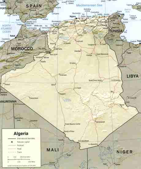 Map of Algeria