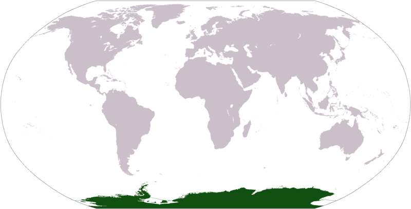 World location map Antarctica, the south pole