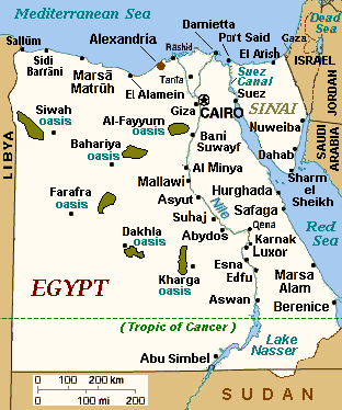 Map of Egypt