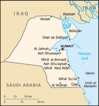 Kuwait map