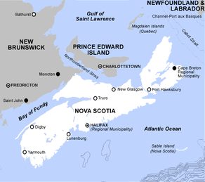 Nova Scotia map