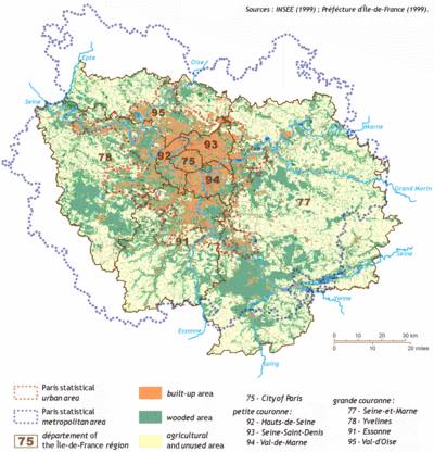 Map demographics of Paris