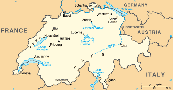 Switzerland map