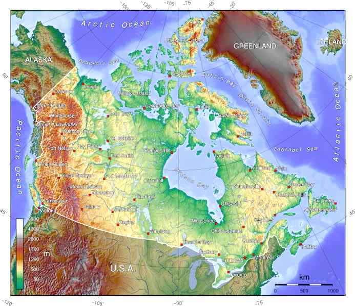 Map of Canada