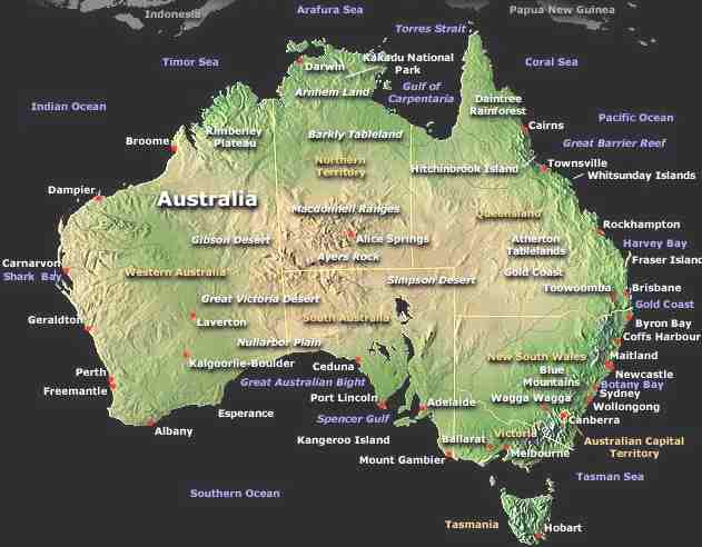 Map of Australia