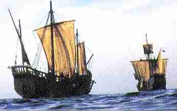 The Santa Maria and Pinta