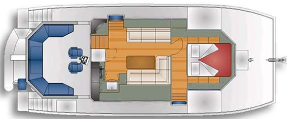 DSe Island Pilot catamaran - Galley, Salon and Master cabin