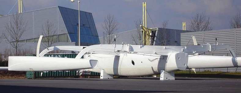 Groupama 1 trimaran bare hull in white