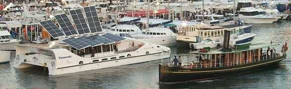 Solar Sailor boat show old and new