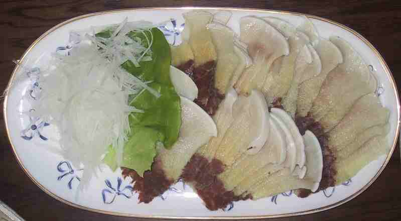 Whale meat on sale in Japan