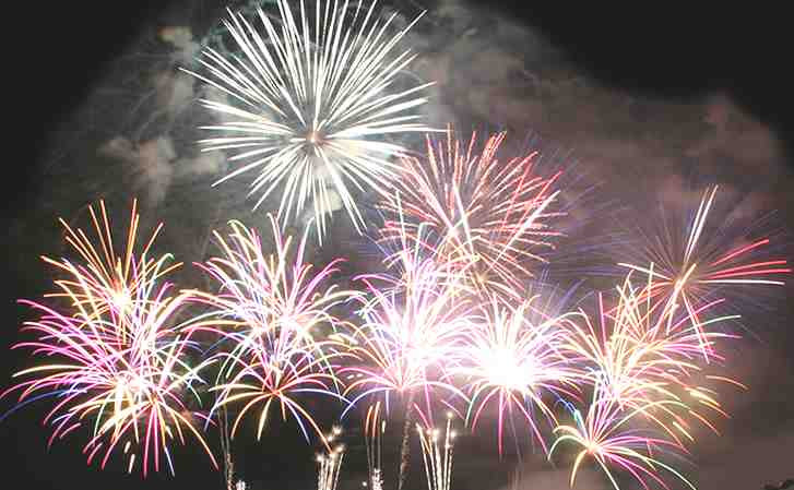 Fireworks display on New Year's Eve