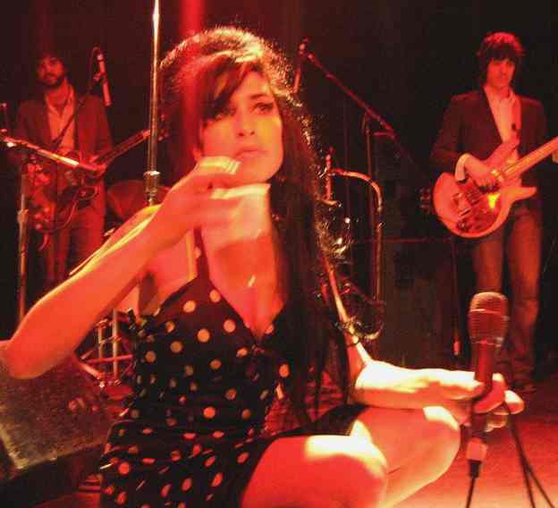 Amy WInehouse performing at the Bowery Ballroom, New York City