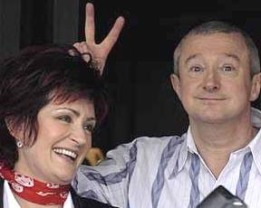 Sharon Osbourne and Louis Walsh