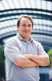 Linus Torvalds, creator of the Linux kernel.