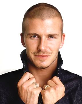 David Beckham in black sweater